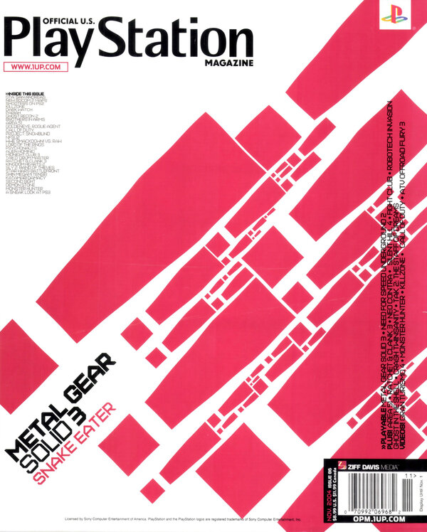 Official U.S. PlayStation Magazine Issue 086 (November 2004) cover